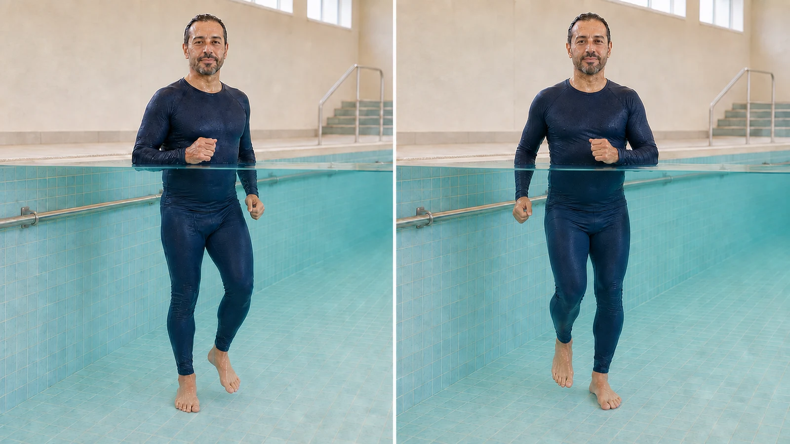 دویدن درجا در آب